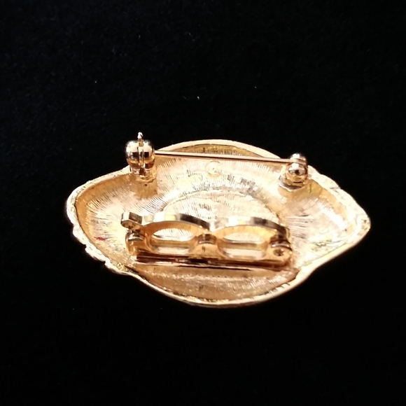 Goldtone Pendant Brooch - Picture 3 of 4